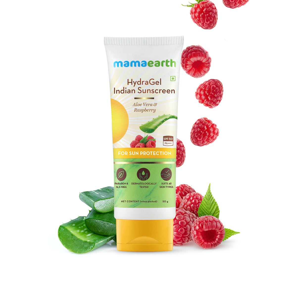 Mamaearth HydraGel Indian Sunscreen | SPF 50 | PA++++ | 50g