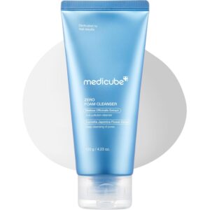 Medicube Zero Foam Cleanser for Sensitive Skin - Sebum Control, Moisture Balance, and Pore Minimization | Korean Skincare 120g (Pacakaing may Vary)