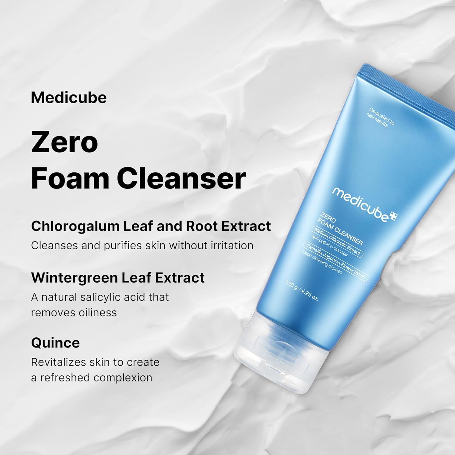 Medicube Zero Foam Cleanser for Sensitive Skin - Sebum Control, Moisture Balance, and Pore Minimization | Korean Skincare 120g (Pacakaing may Vary) - Image 5