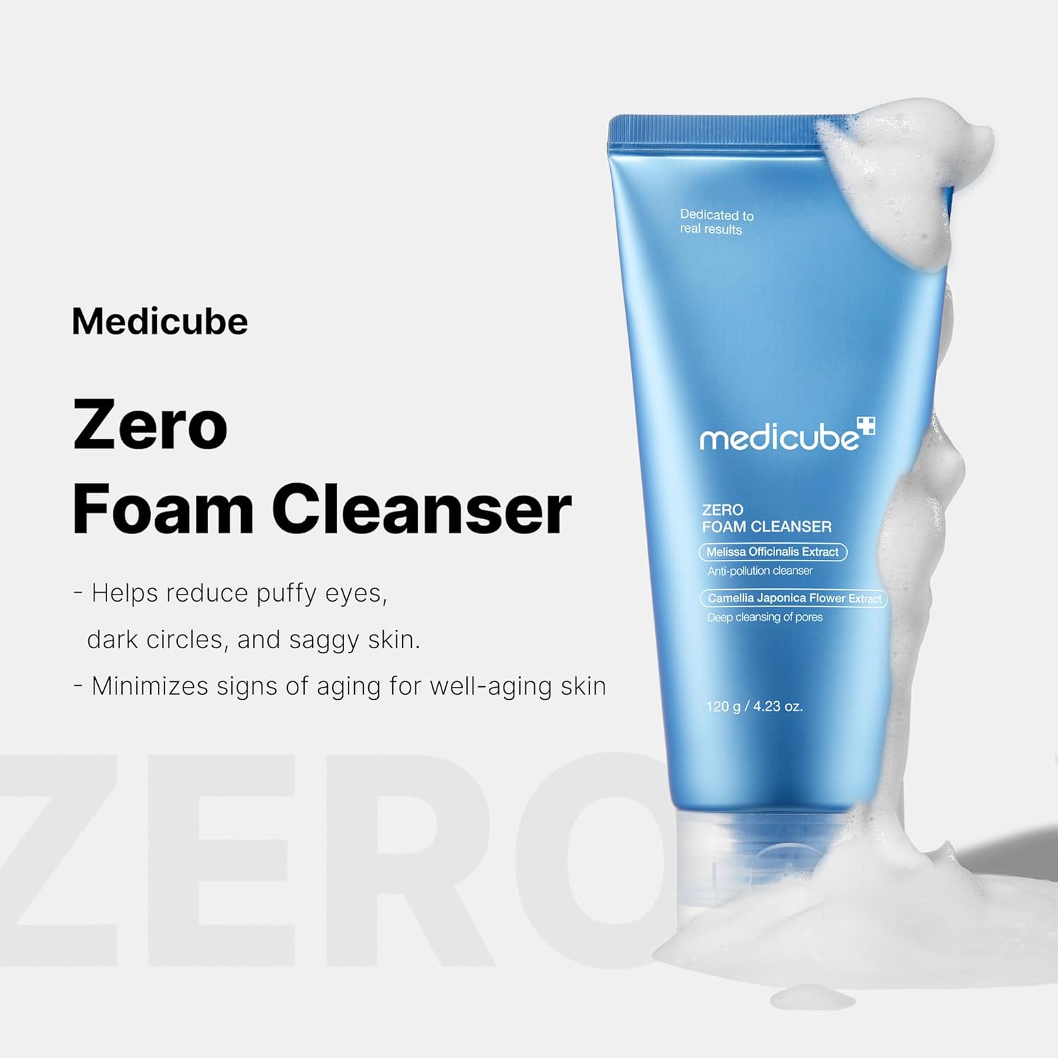 Medicube Zero Foam Cleanser for Sensitive Skin - Sebum Control, Moisture Balance, and Pore Minimization | Korean Skincare 120g (Pacakaing may Vary) - Image 3