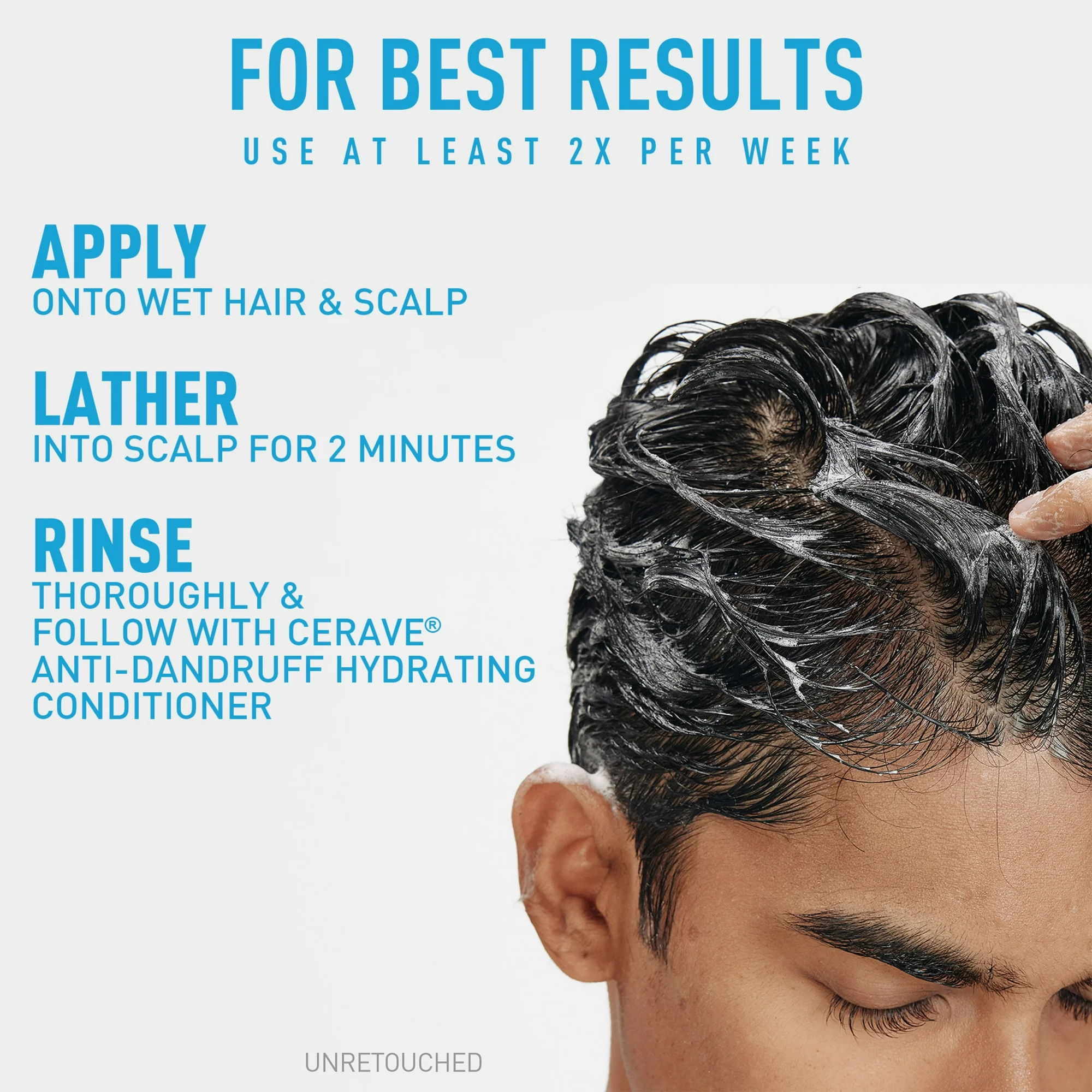 CeraVe Hydrating Anti-Dandruff Shampoo, Fragrance Paraben & Sulfate Free, All Hair Types, 12 fl oz - Image 12