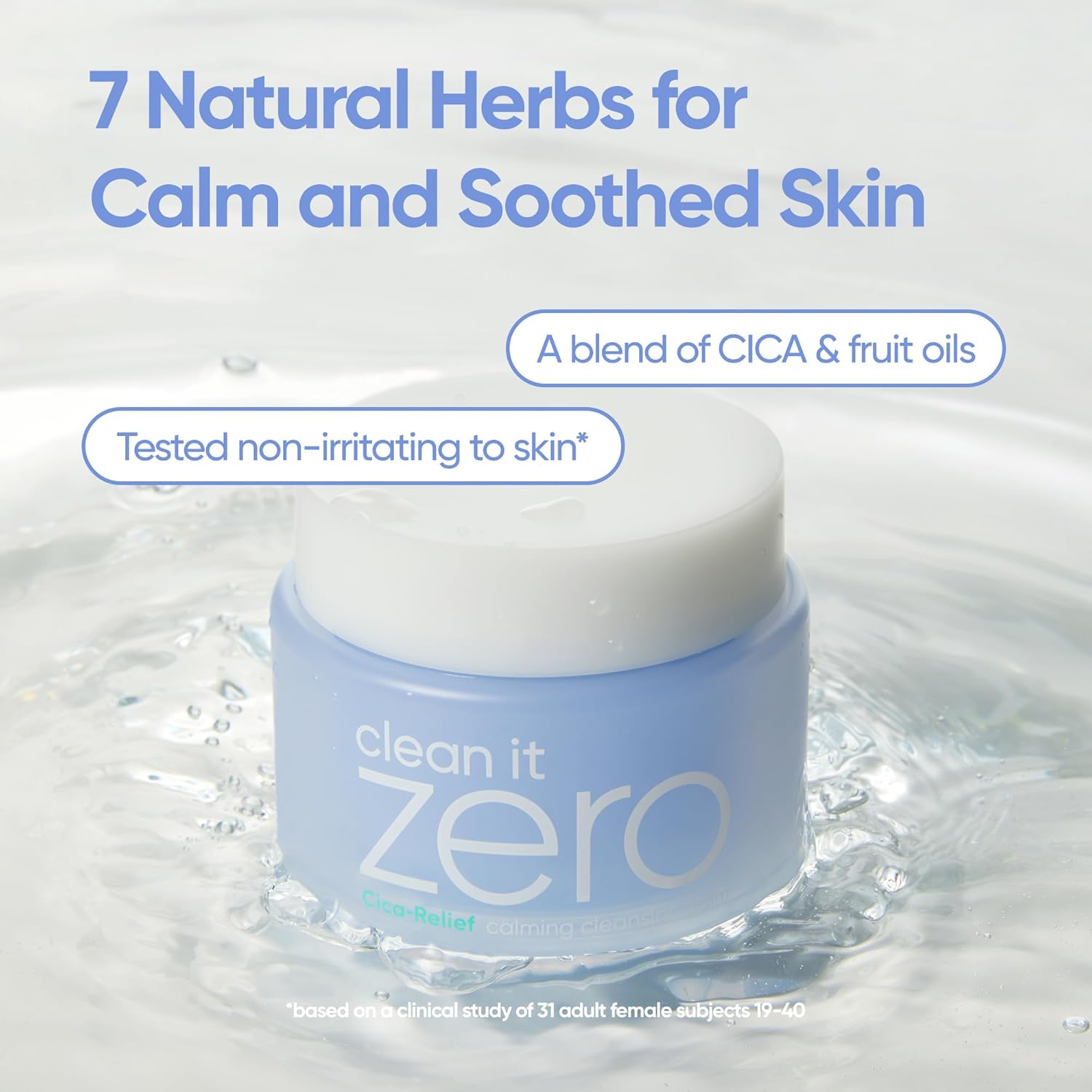 BANILA CO Clean it Zero Calming Cleansing Balm | Korean Makeup Remover for Sensitive Skin | Vegan | Made with Centella Asiatica & Madecassoside (100ml / 3.38 fl. oz) - Image 3
