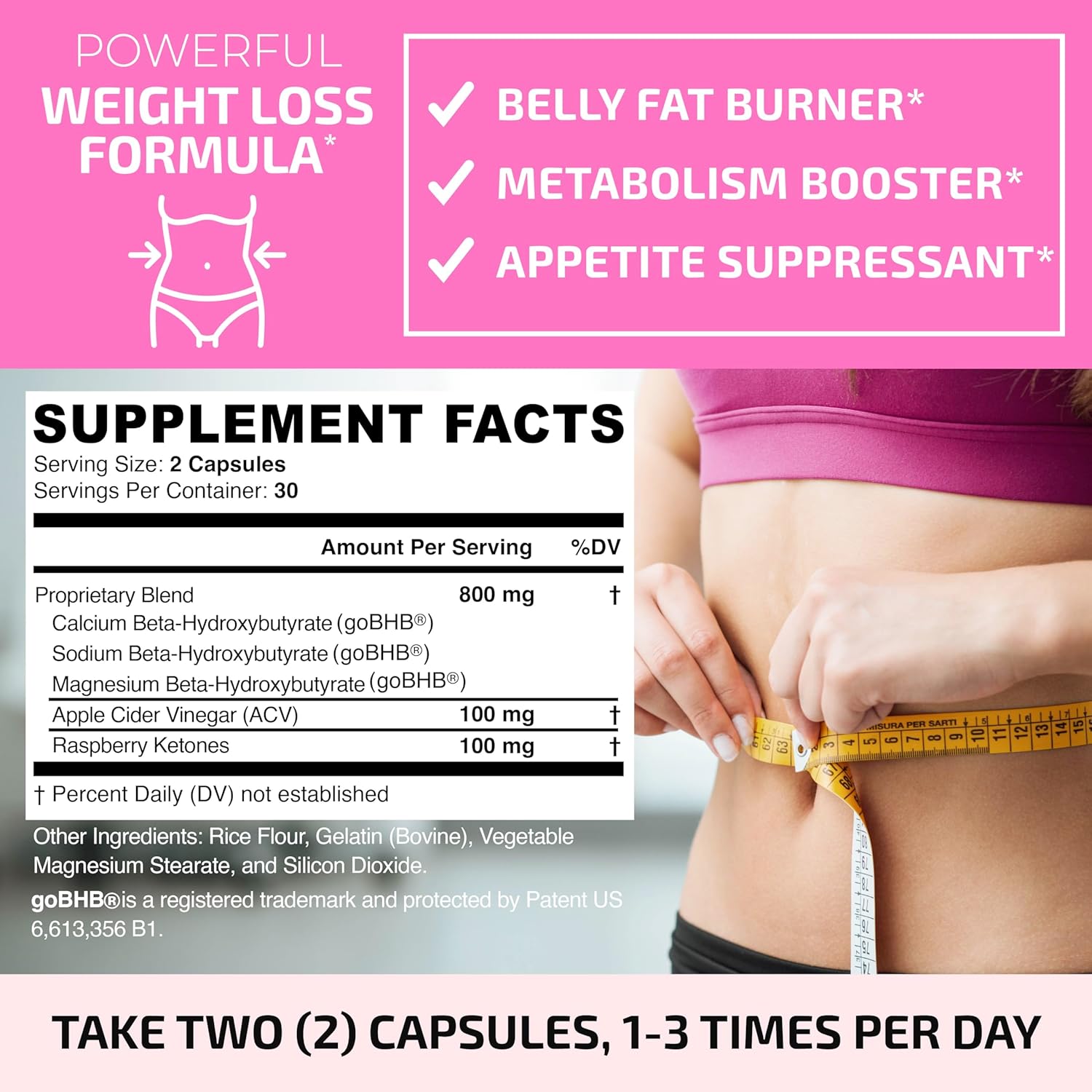 Didacat Belly Fat Burner Capsules 120ct - CLA Weight Management & Detox