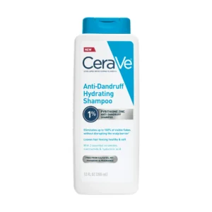 CeraVe Hydrating Anti-Dandruff Shampoo, Fragrance Paraben & Sulfate Free, All Hair Types, 12 fl oz