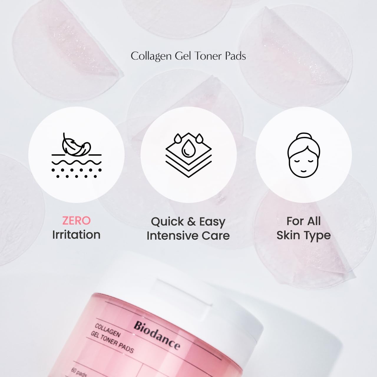 Biodance Collagen Gel Toner Pads | Pore Perfecting, Improving Elasticity, Korean Toner Pads for Sensitive Skin | 4.93 fl.oz.(140g), 60Pads - Image 6