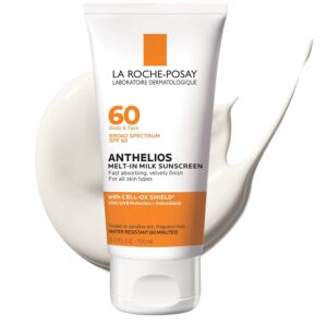 La Roche-Posay Anthelios Melt-In Milk Sunscreen SPF 60, Sunscreen For Body & Face 50ml