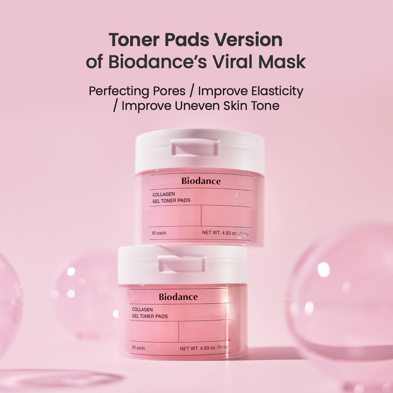 Biodance Collagen Gel Toner Pads | Pore Perfecting, Improving Elasticity, Korean Toner Pads for Sensitive Skin | 4.93 fl.oz.(140g), 60Pads - Image 5