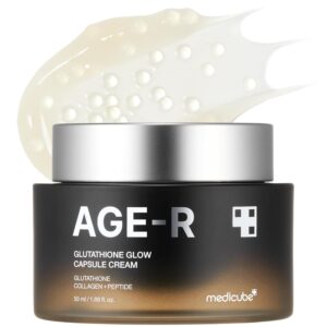 medicube AGE-R Glutathione Glow Capsule Facial Cream - Instant Lifting Moisturizer - Collagen Peptide For Hydrating Glow- 1.69 fl.oz
