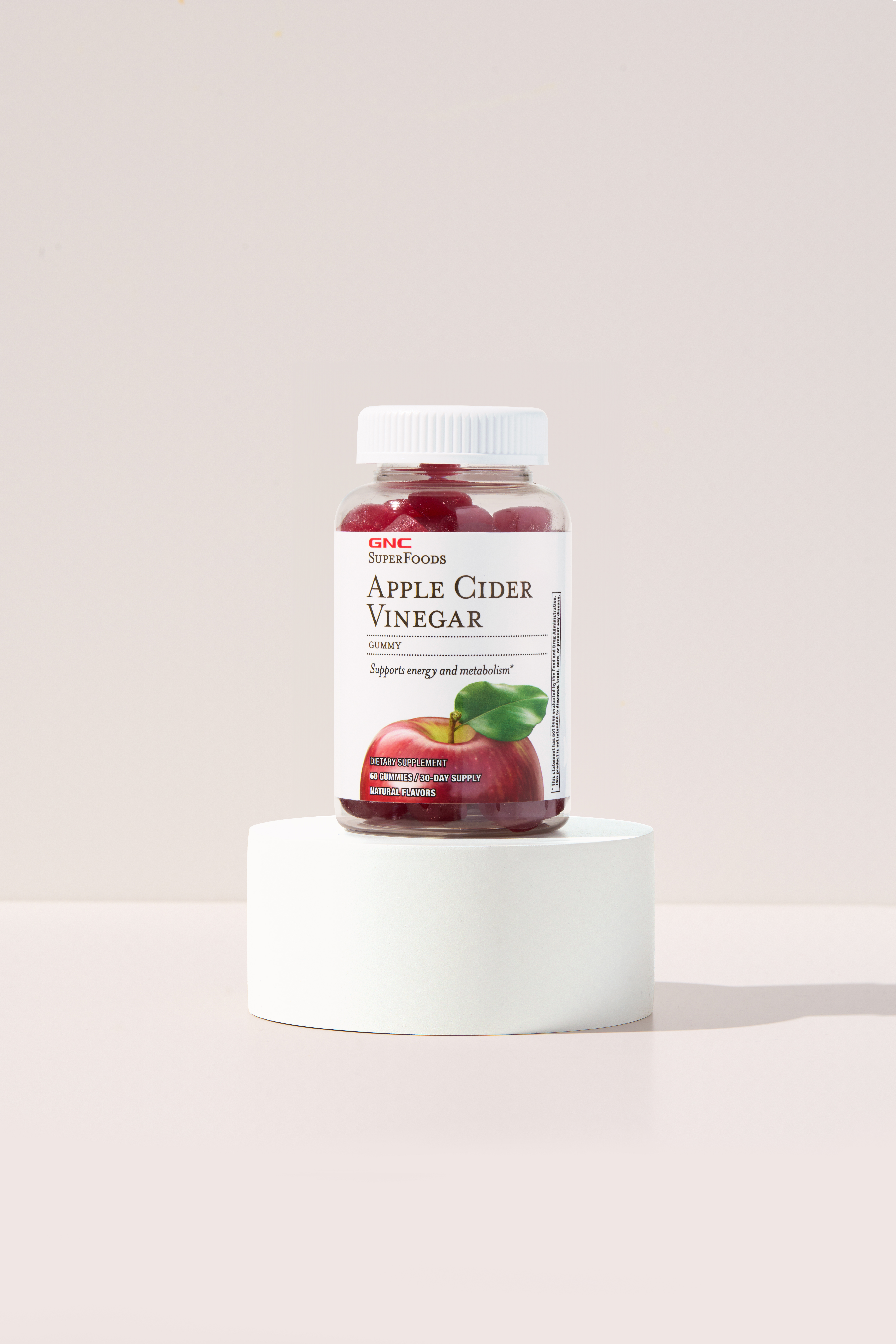 GNC Superfoods Apple Cider Vinegar Gummies 60 Vegan Gummies - Image 5
