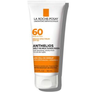 La Roche-Posay Anthelios Melt-In Milk Sunscreen SPF 60, Sunscreen For Body & Face 90ml
