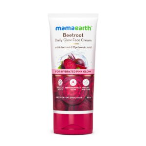 MAMAEARTH Beetroot Daily Glow Face Cream With Beetroot & Hyaluronic Acid  80g