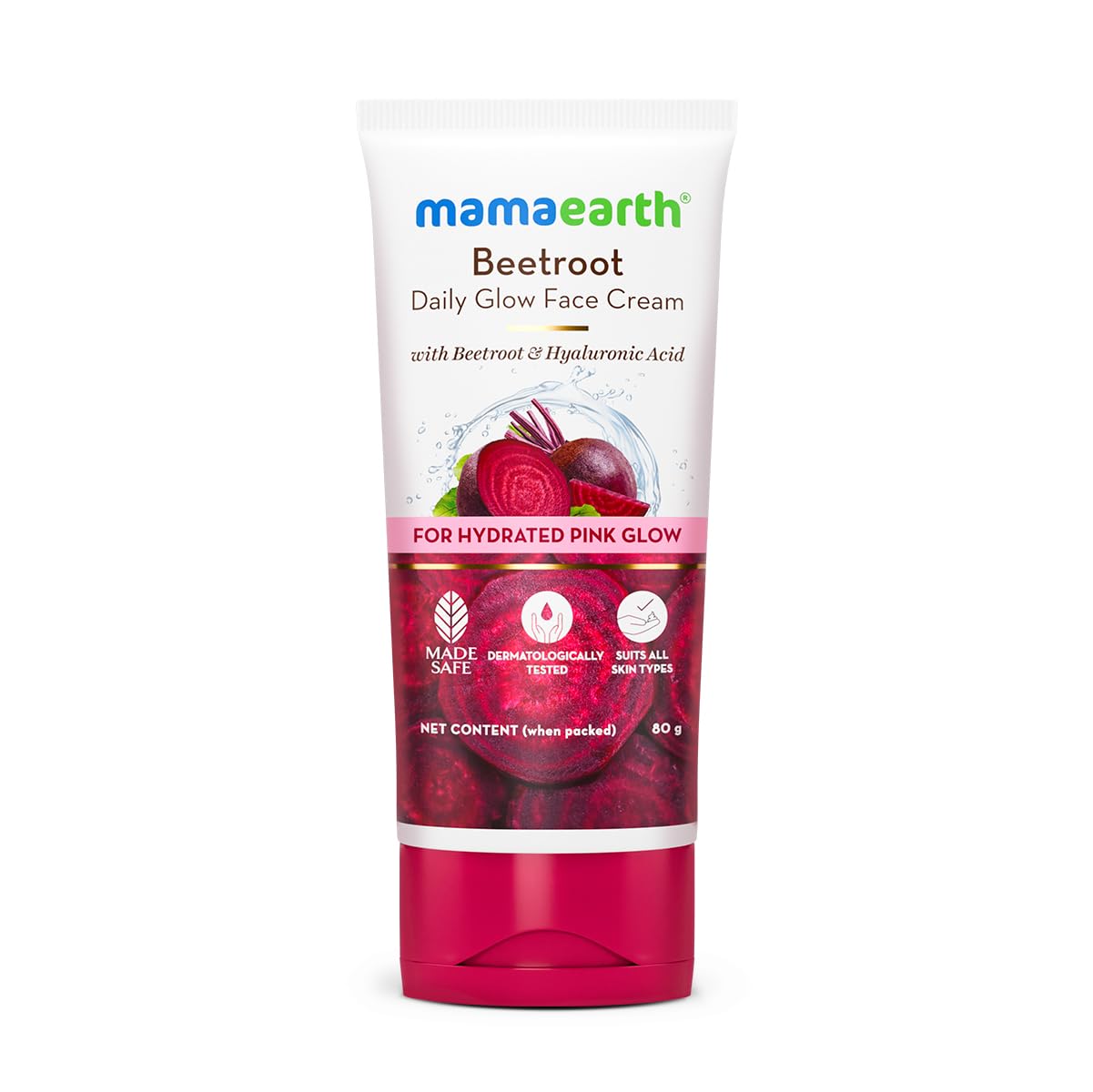 MAMAEARTH Beetroot Daily Glow Face Cream With Beetroot & Hyaluronic Acid 80g