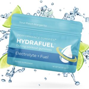 Seattle Gummy Company – HydraFuel Electrolyte Hydration Gummies – Margarita – Enhanced Athletic Performance and Hydration Support – Quick Carbohydrates and Electrolytes 4-Pack