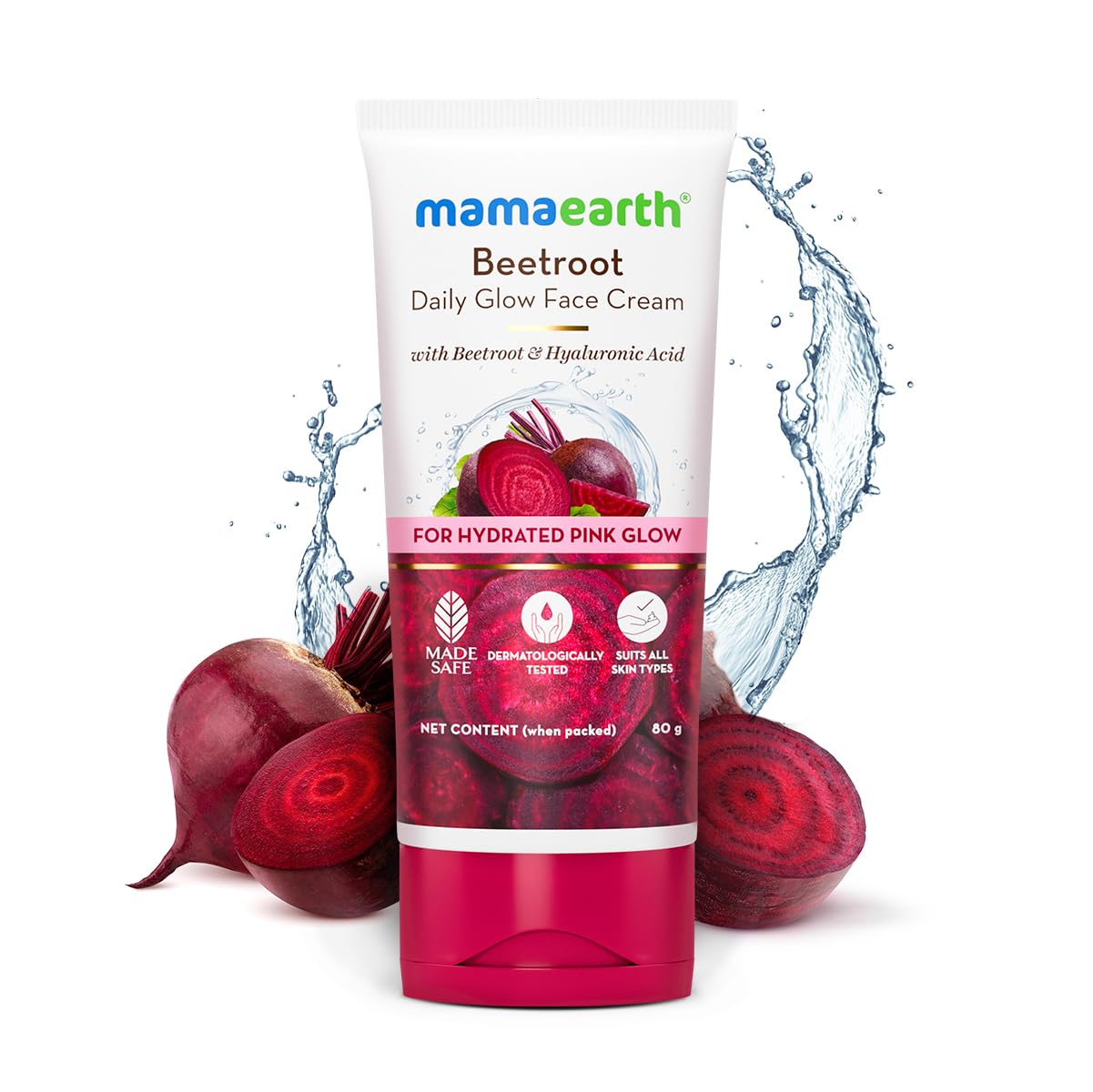 MAMAEARTH Beetroot Daily Glow Face Cream With Beetroot & Hyaluronic Acid 80g - Image 3