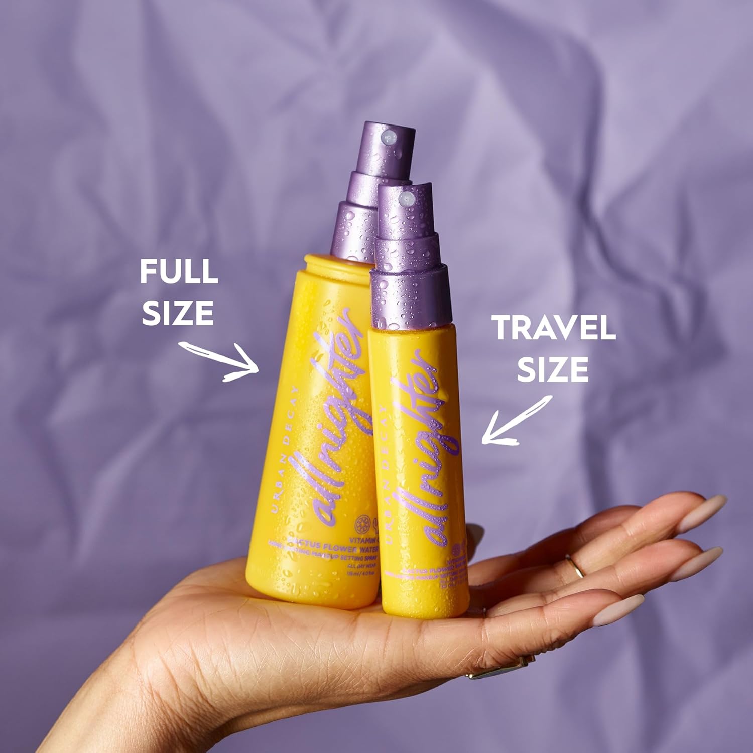 Urban Decay All Nighter Vitamin C Hydrating Makeup Setting Spray for Face, Transfer-Resistant, Waterproof, 16 HR Wear, with Vitamin C & Cactus Flower Water, Illuminated Finish, for Dry Skin, Vegan 1oz - Image 6