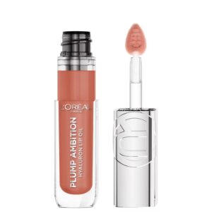 L'Oreal Paris Plump Ambition Hyaluron Lip Oil Plumping Lip Gloss - 0.16 fl oz - Latte Glace