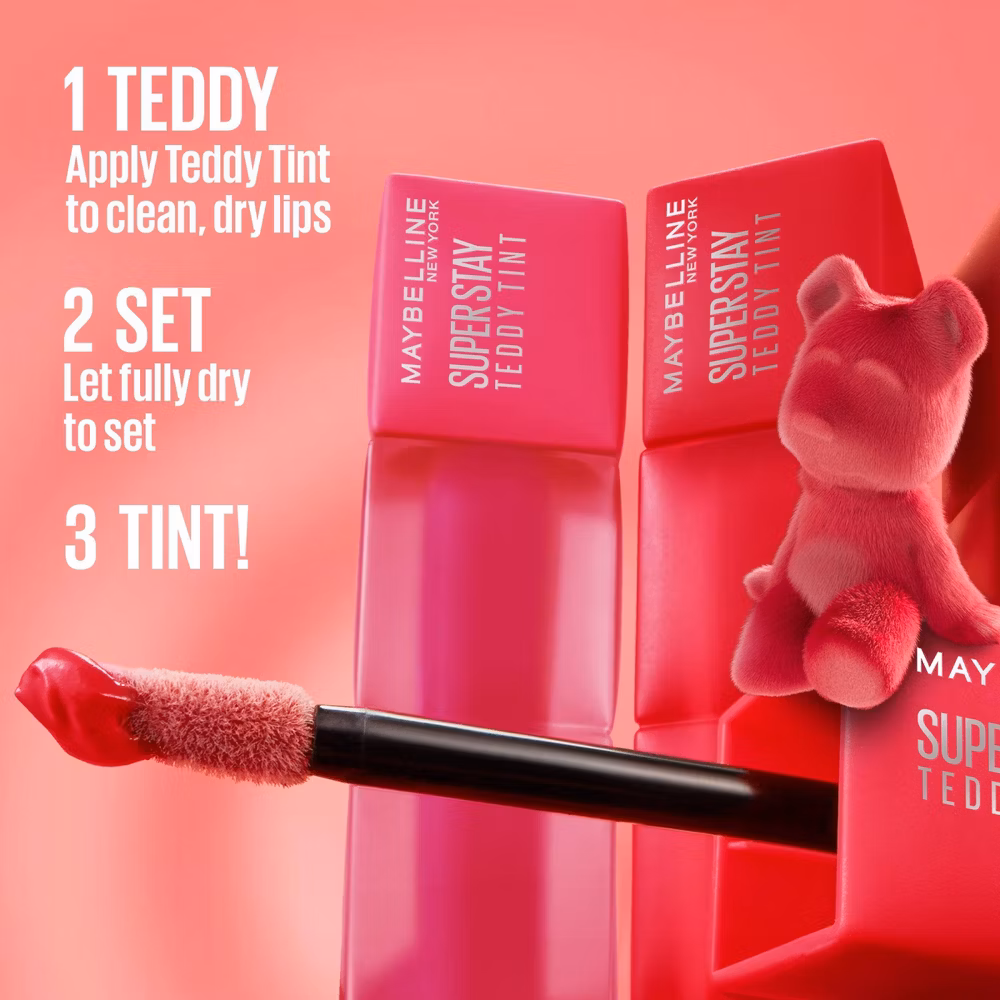 Maybelline Super Stay Teddy Tint Long Lasting Matte Lip Tint - 0.17 fl oz - 35 July Forever - Image 8