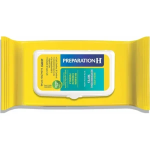 Preparation H Hemorrhoid Flushable Wipes with Witch Hazel for Skin Irritation Relief - 48 Count
