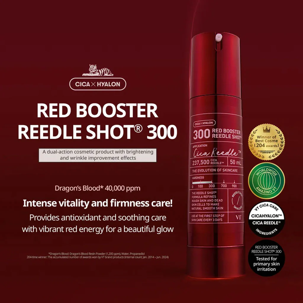 VT COSMETICS Red Booster Reedle Shot 300, 50ml - Image 3