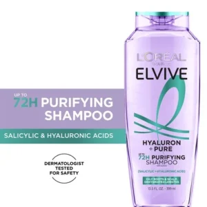Alternative view of L'Oréal  Elvive Hyaluron Plus Pure 72H Purifying Shampoo for Oily Hair 12.6oz