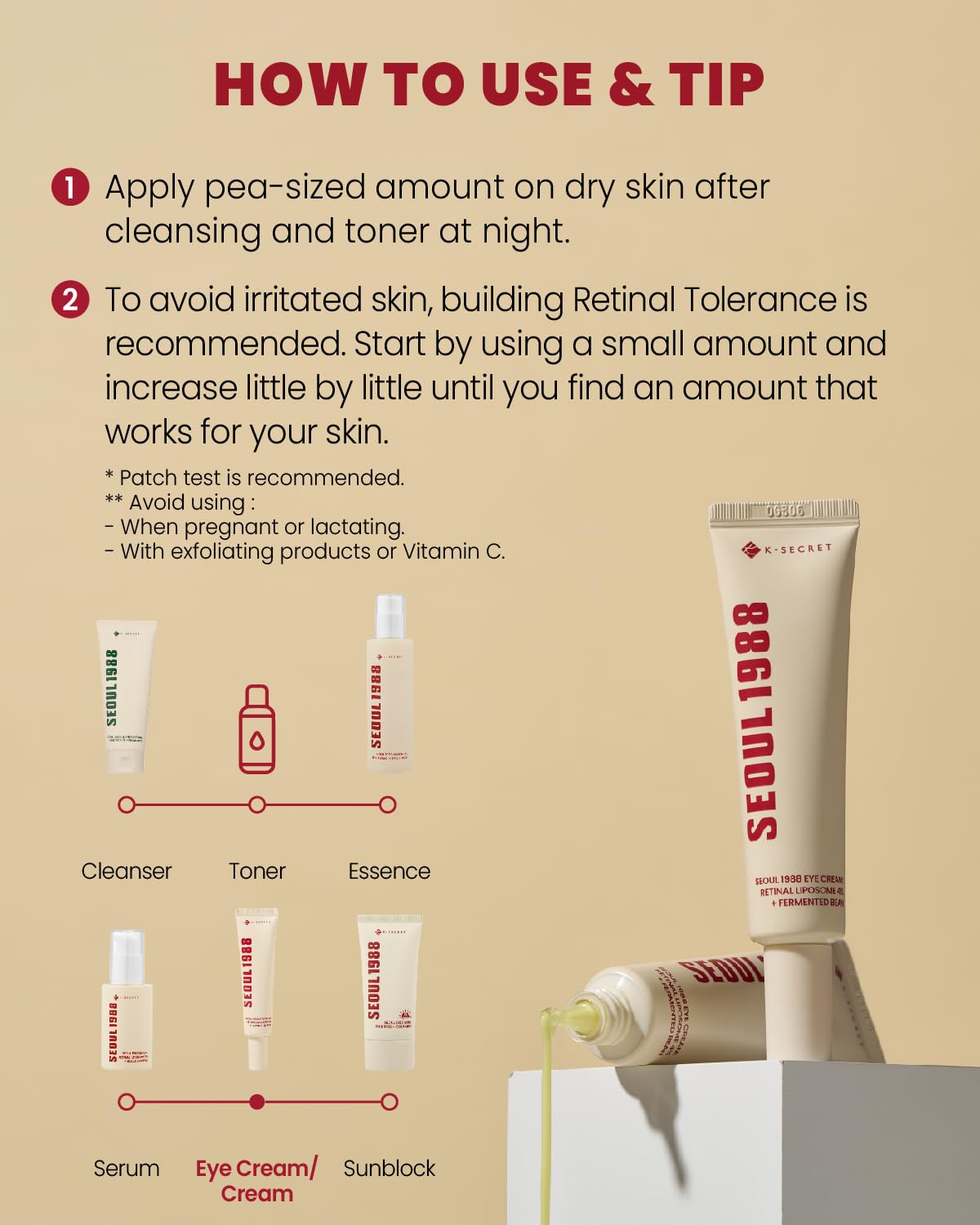 KSECRET SEOUL 1988 Eye Cream : Retinal Liposome 4% + Fermented Bean, 30ml/1.01 fl.oz. - Image 7