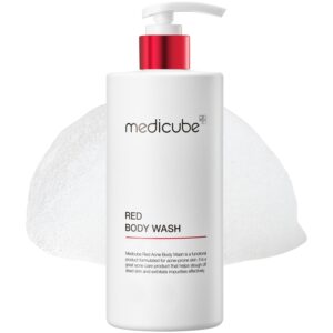 medicube Red Acne Body Wash 14.10 Fl.oz I Low pH and Hydrating Cleanser with Salicylic Acid, Lactic Acid, Niacinamide and Hyaluronic Acid Suitable for Bacne Treatment | Korean Skin Care2