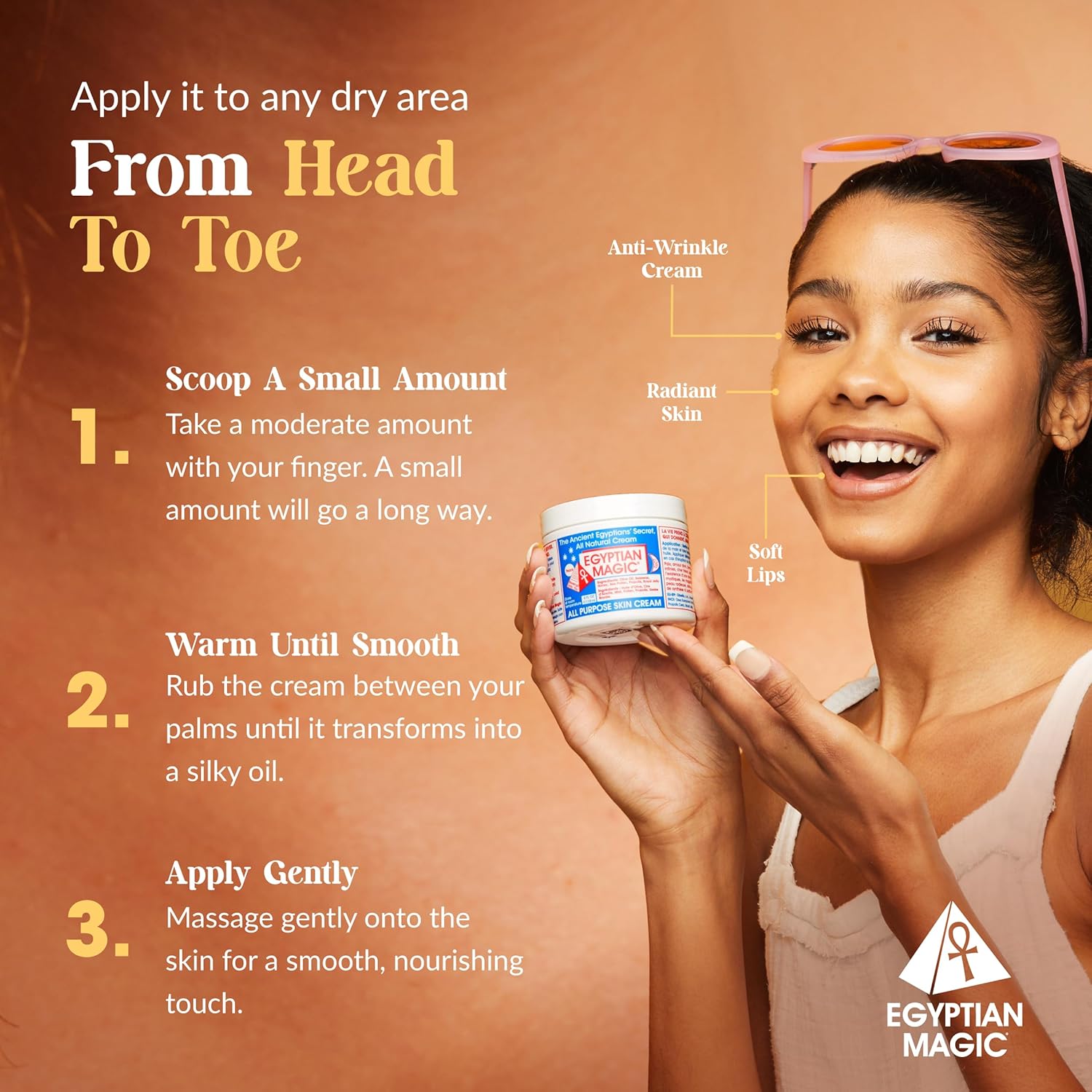 Egyptian Magic - All Purpose Face, Body, and Dry Skin Moisturizing Cream, Skin Protectant for Women & Men, Eczema Care Healing Balm, Scar Treatment, Stretch Marks, and Tattoo Aftercare, 2oz Jar - Image 5