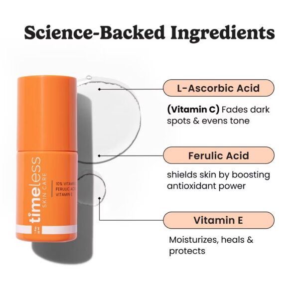 Timeless Skin Care 10% Vitamin C + E Ferulic Acid Face Serum 1oz