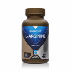 Newton-Everett L-Arginine 500mg Capsules, 100 Vegetarian Capsules
