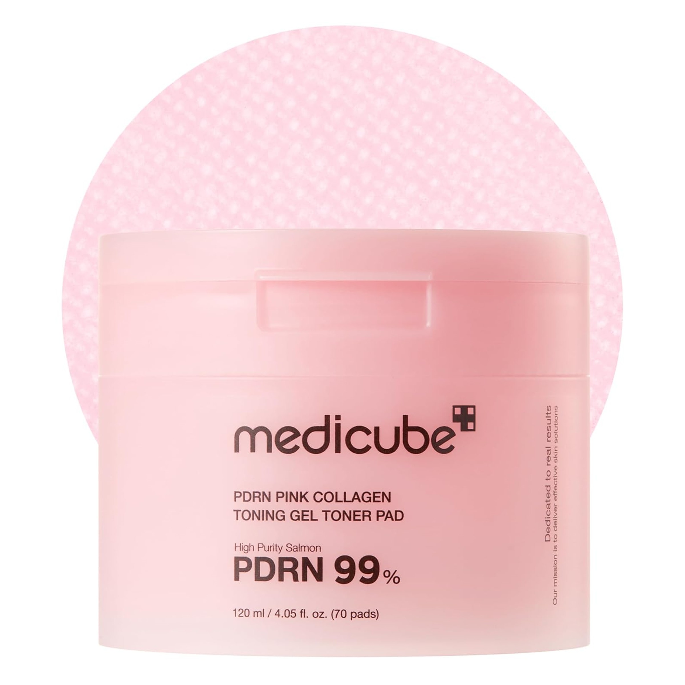 medicube Salmon DNA PDRN Pink Collagen Jelly Pad | Korean Gel Toner Pads with Niacinamide, Madecassoside, Retinol | Soothing, Radiance&Uneven Skin Tone | Korean Skin Care | 70Pads