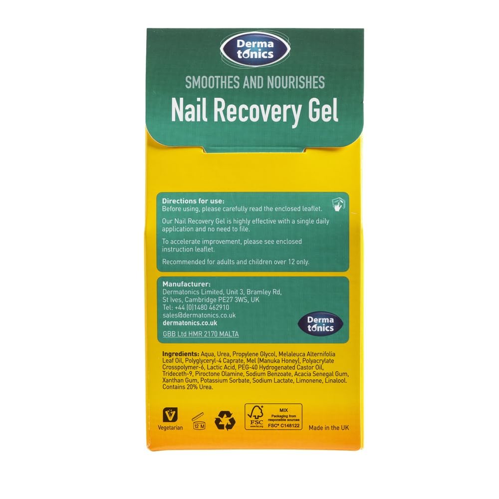 Dermatonics Nail Recovery Gel | Smoothes and Nourishes, Improves the Appearance of Dry and Discolored Nails | With Tea Tree Oil and Manuka Honey | 0.34Oz. (Online Only) - Image 6