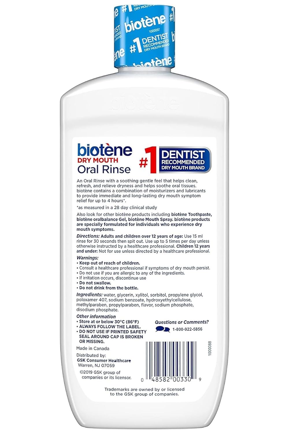 Biotene Dry Mouth Oral Rinse, Fresh Mint 16 oz - Image 3