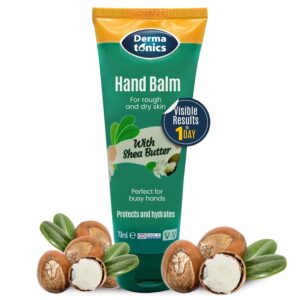 Dermatonics Natural Hand Care Balm | Shea Butter and Urea Formula for Rough, Dry Skin and Cracking | Expert Formulated and Paraben-free | Moisturizing Cream for Soft and Nourished Hands | 2.37 fl oz  (Online Only)