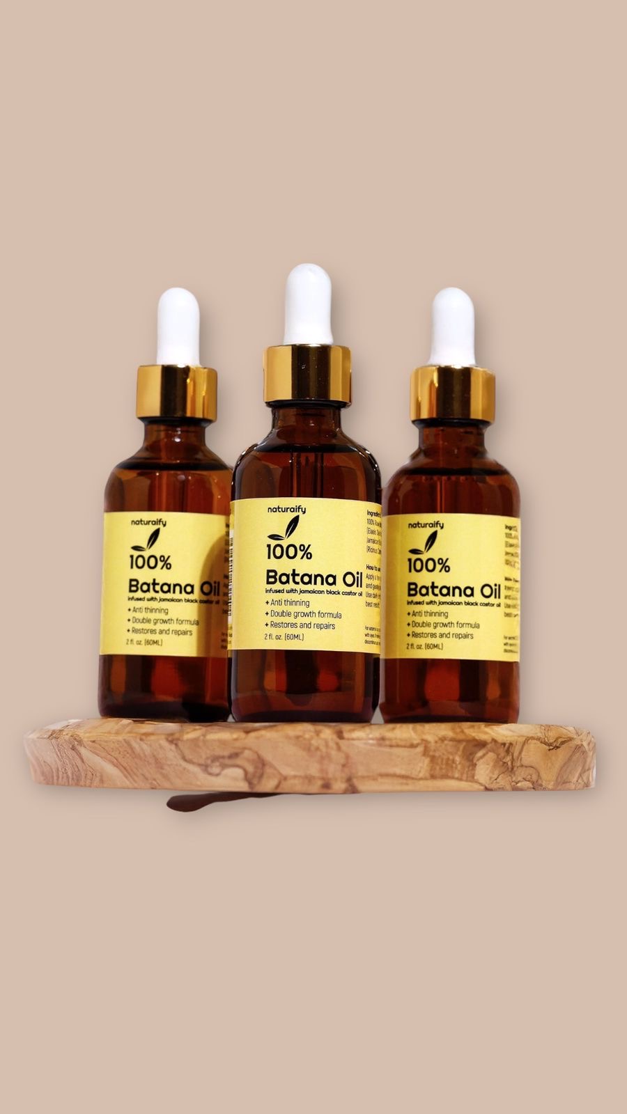 Naturaify 100% Batana & Jamaican Black Castor Oil Blend 2oz - Image 4