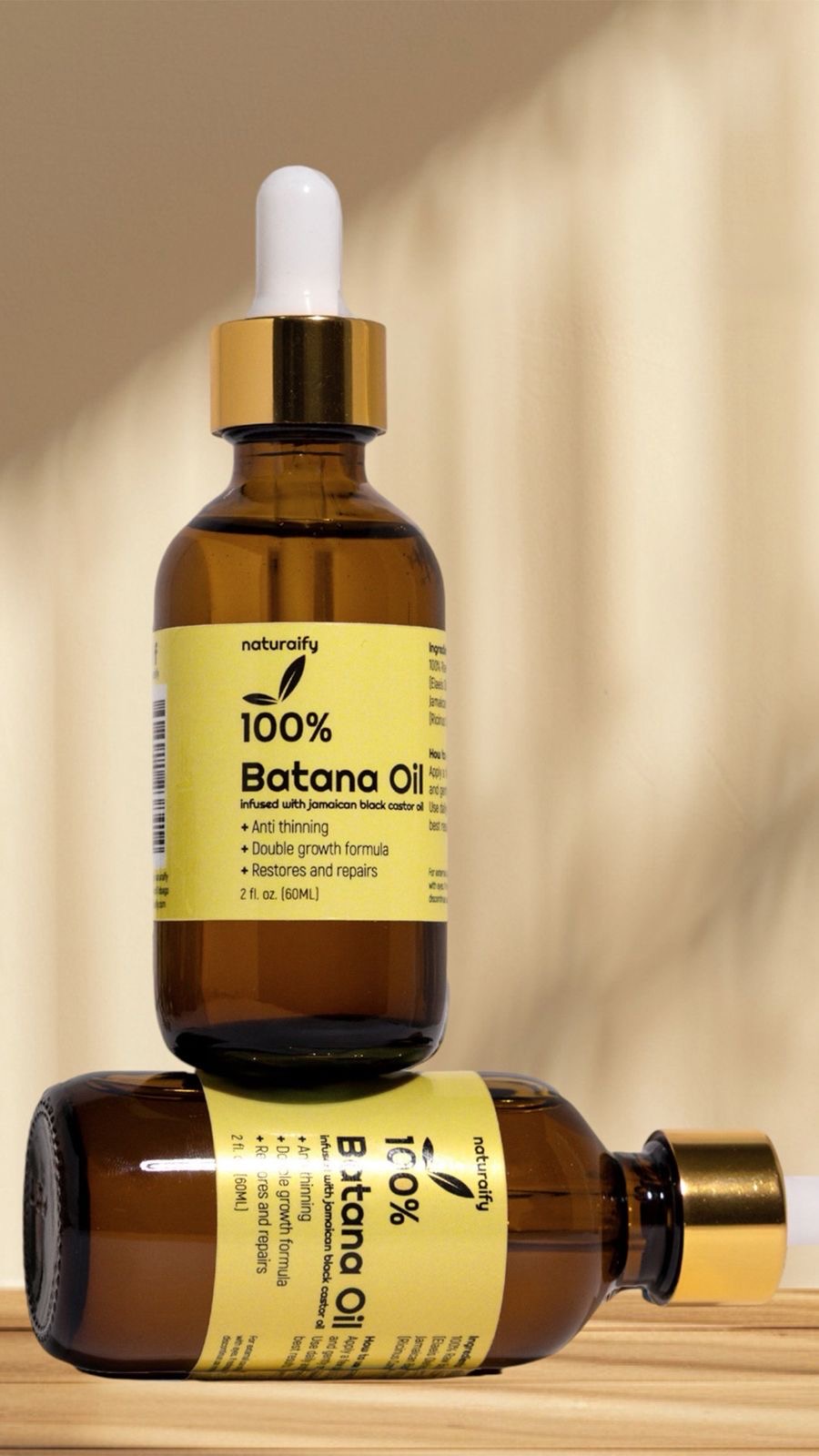 Naturaify 100% Batana & Jamaican Black Castor Oil Blend 2oz - Image 3