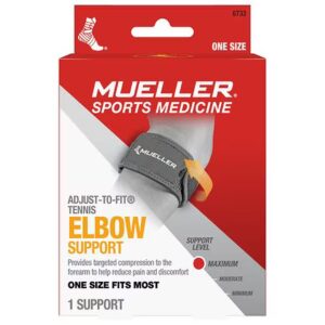 Mueller Tennis Elbow Support With Gel Pad (One Size Fits Most)