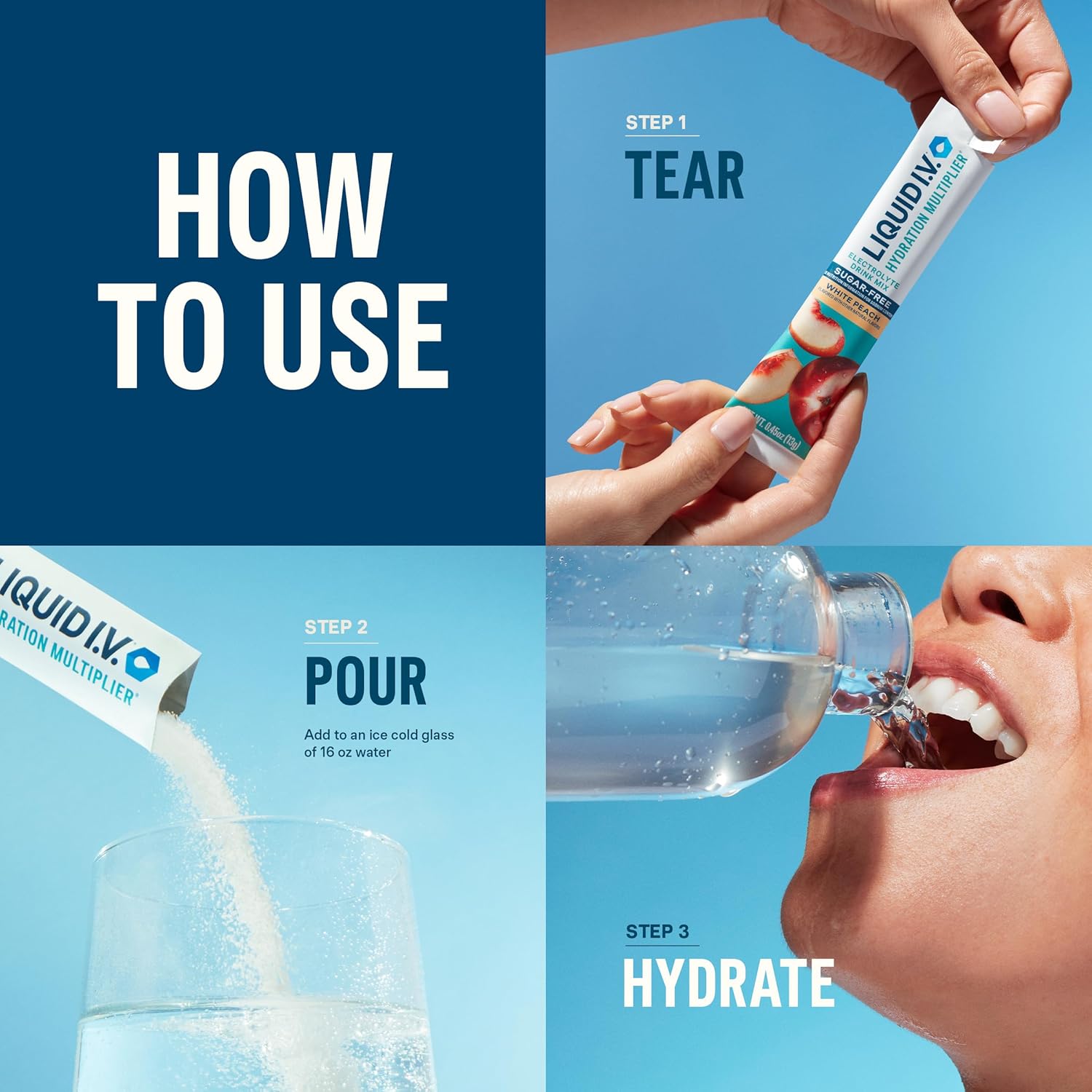 Liquid IV Hydration Multiplier® Sugar-Free - Green Grape | Electrolyte Powder Drink Mix | 14 Servings - Image 5