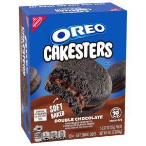 OREO Cakesters Double Chocolate Soft Snack Cakes, 5 x 2ct Packs