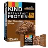 KIND Breakfast Protein Bars, Dark Chocolate Cocoa, Healthy Snacks, Gluten Free, 8g Protein, 6 Count  - Online Only