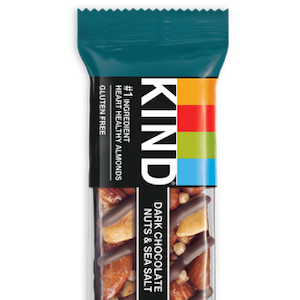 KIND Nut Bars, Dark Chocolate Nuts and Sea Salt, Healthy Snacks, Gluten Free, Low Sugar, 6g Protein - ONE BAR
