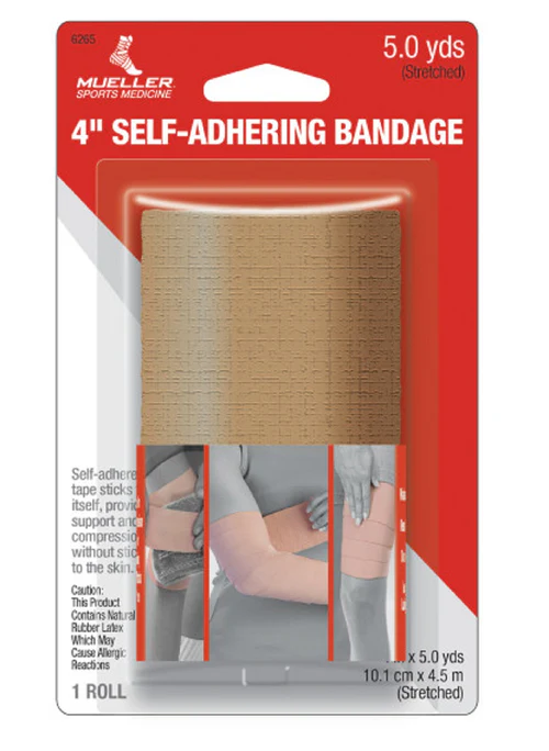 Mueller Self-Adhering Bandage, Beige 4" - Image 3