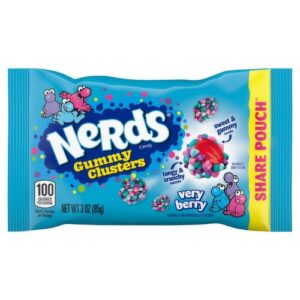 Nerds Gummy Clusters Candy, Very Berry, 3 Ounce