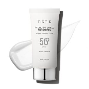 TIRTIR Hydro UV Shield Sunscreen | SPF 50+ UVA/UVB Protection, Lightweight, No White Cast, Non-greasy, Korean Sunscreen, 1.69 Fl Oz
