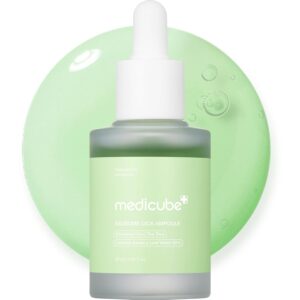 Medicube Exosome Cica Tea Tree Serum for Sensitive Skin with Centella Asiatica help reduce redness and breakouts. Low-irritating, Moisturizing & Soothing Serum | Korean Skincare | 30ml