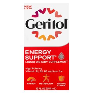 Geritol Liquid Energy Support B-Vitamins,12 Fl Oz