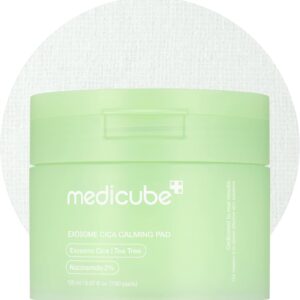 medicube Exosome CICA Tea Tree Calming Toner Pads for Sensitive Skin with Centella Asiatica Help Reduce Redness & breakouts. Low-irritating & Hydrating Daily Care, Korean Skincare, Vegan (100 Pads)
