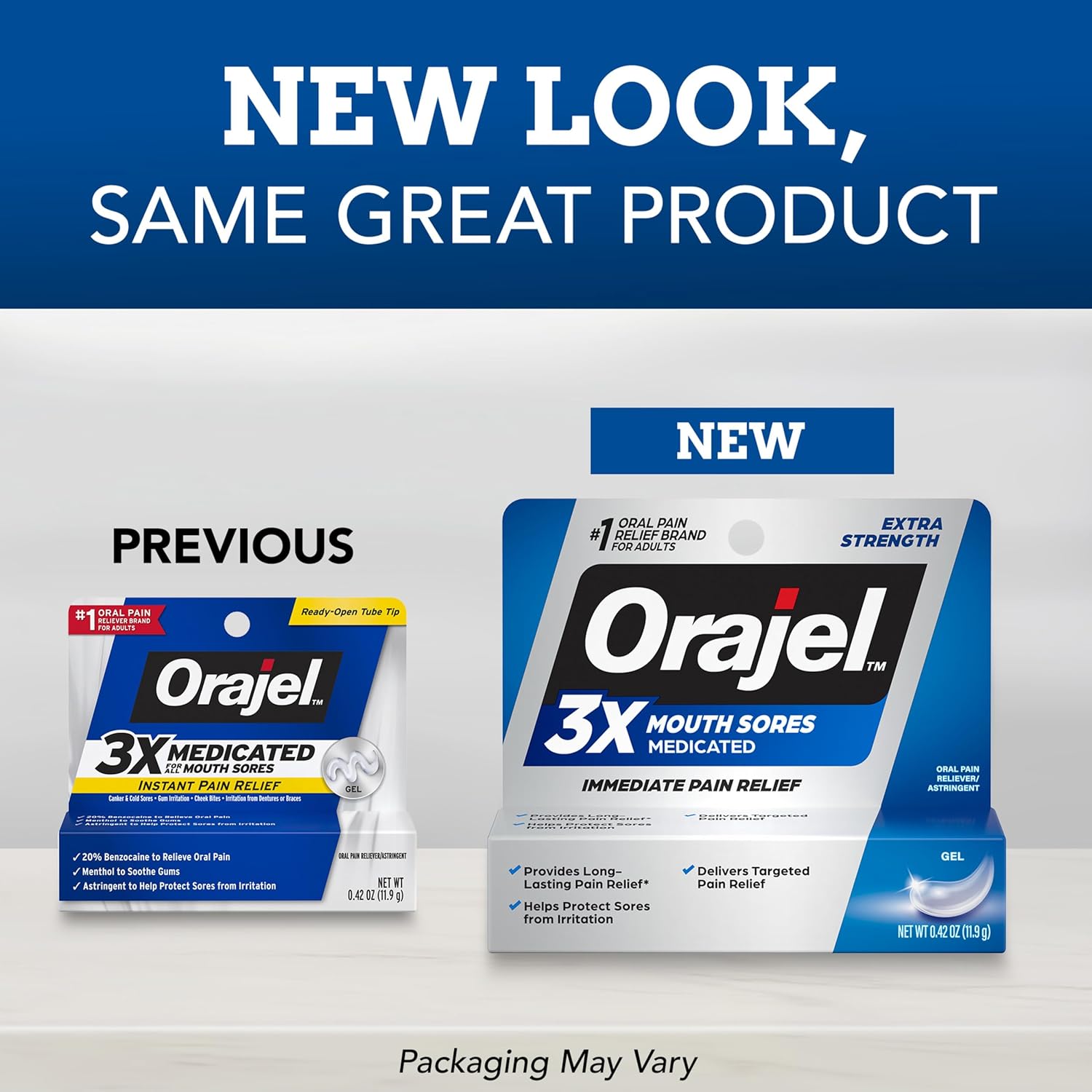 Orajel 3X for Mouth Sores: Maximum Strength Gel Tube 0.42oz- From #1 Oral Pain Relief Brand - Image 3