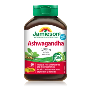 Jamieson Ashwagandha 6000mg, 60 Capsules
