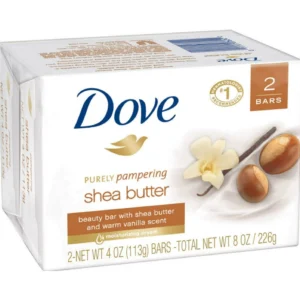 Dove Purely Pampering Shea Butter Beauty Bar, 3.75oz, 2 Bar