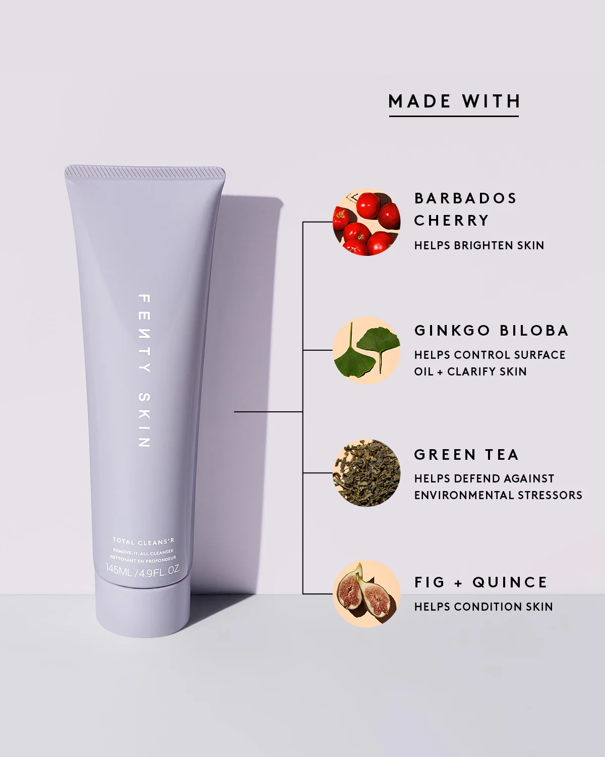 Fenty Skin Total Cleans'r Remove-It-All Cleanser with Barbados Cherry - Image 3